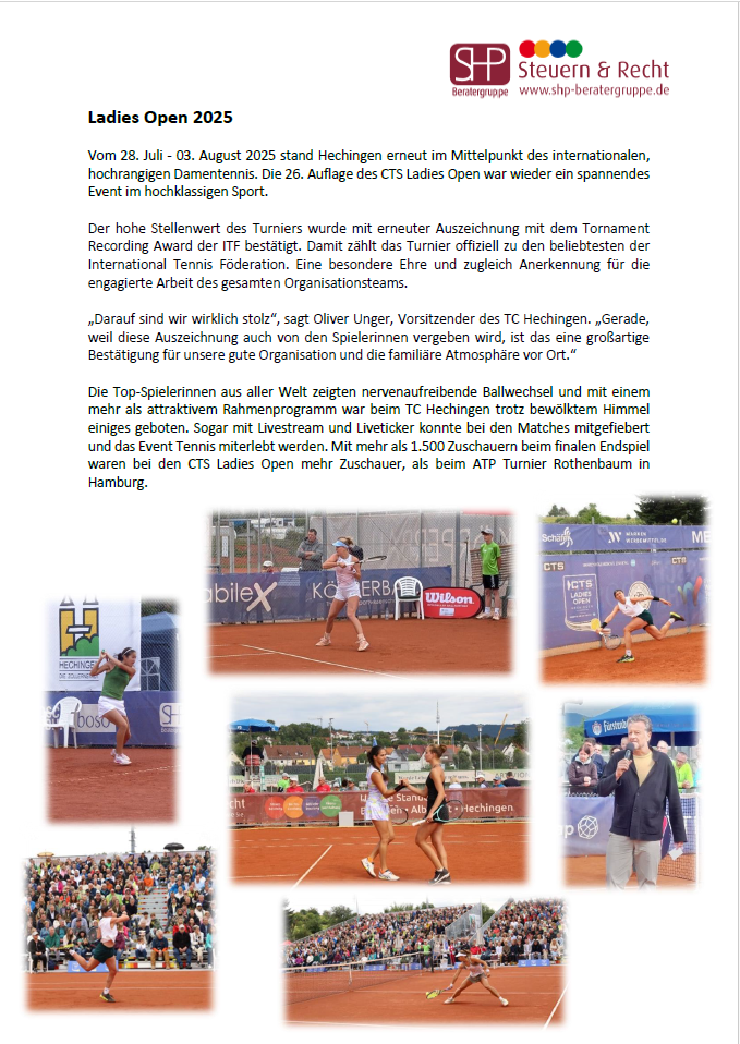 Foto: ©Scharf • Hafner & Partner mbB - Ladies Open 2025