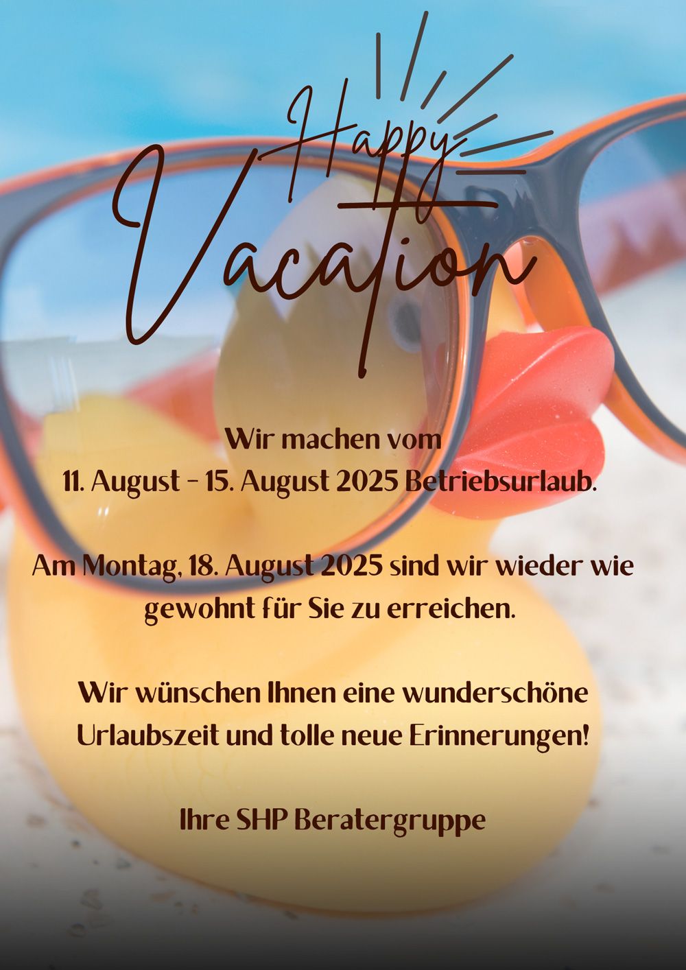 Foto: ©Scharf • Hafner & Partner mbB - Wir machen Urlaub!